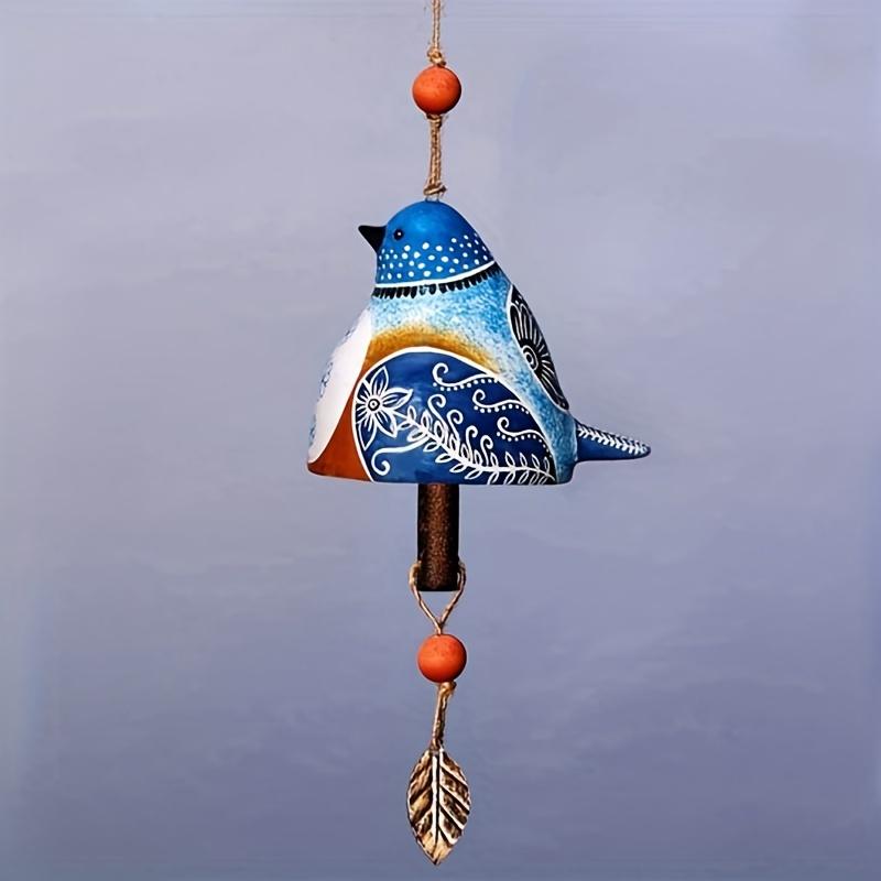 1 Pc Exquisite Resin Bird Wind Chimes Pendant for Independent Station - Enhancing the Beauty of Garden and Home Decor