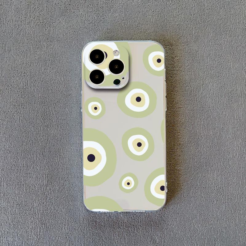 Gorgeous Eyes Blue Evil Eye Print Phone Case For IPhone 14 Plus Pro Max 12 13 11 Pro Max Mini X XR XS Transparent Back Covers