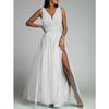 Women Formal Attire Fashion Sexy V-neck Ladies Evening Dress