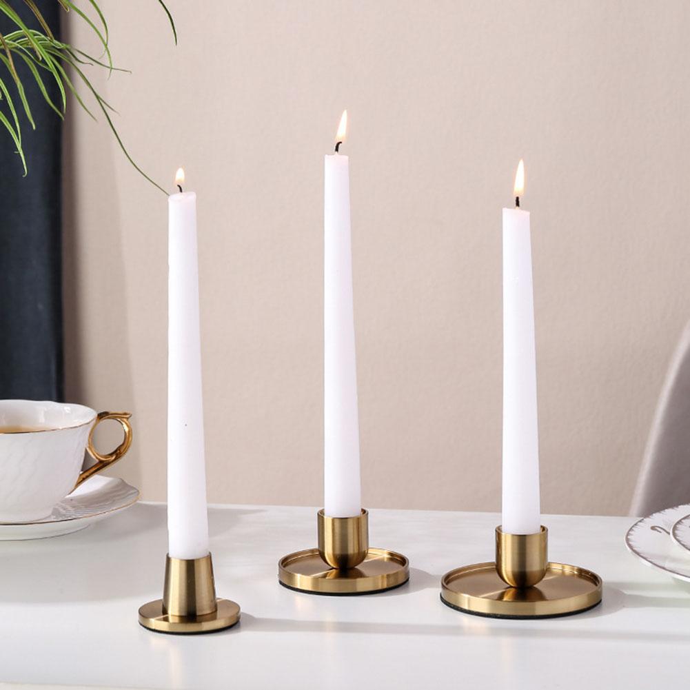 Table Crafts Candlestick Yard Garden Outdoor Living Home Supplies Aluminium Golden Home Decor Wedding Celebrations