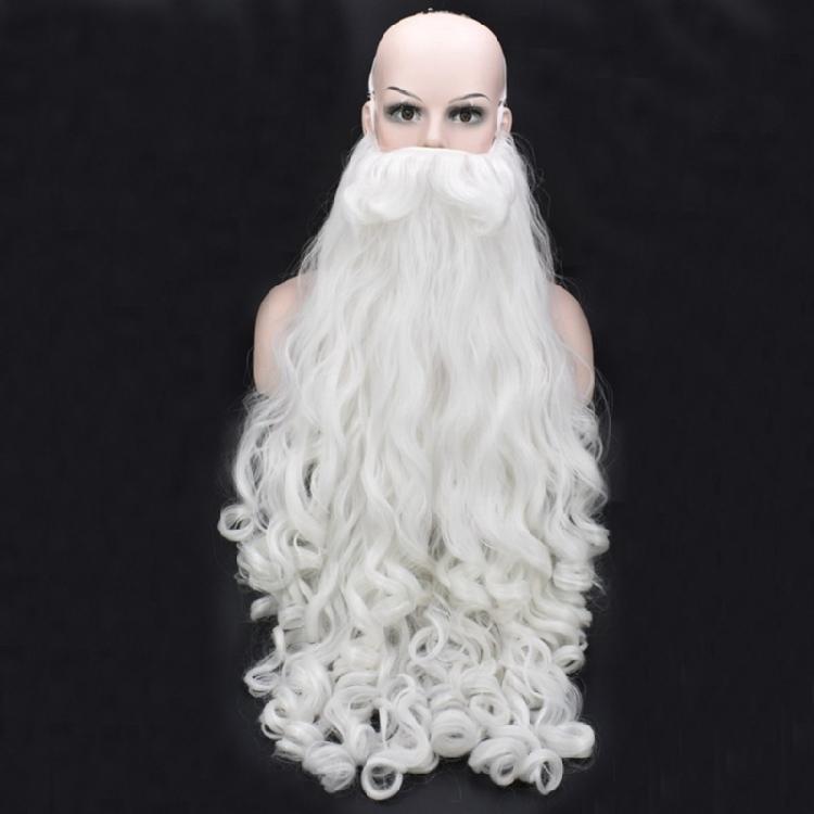 White Santa Beard and Wig Set Christmas Clause Cosplay Costume Accessories