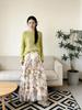 Seaside Fairy Mesh Floral Layered A-line Long Skirt for Women - Spring/Summer 2026 Collection.