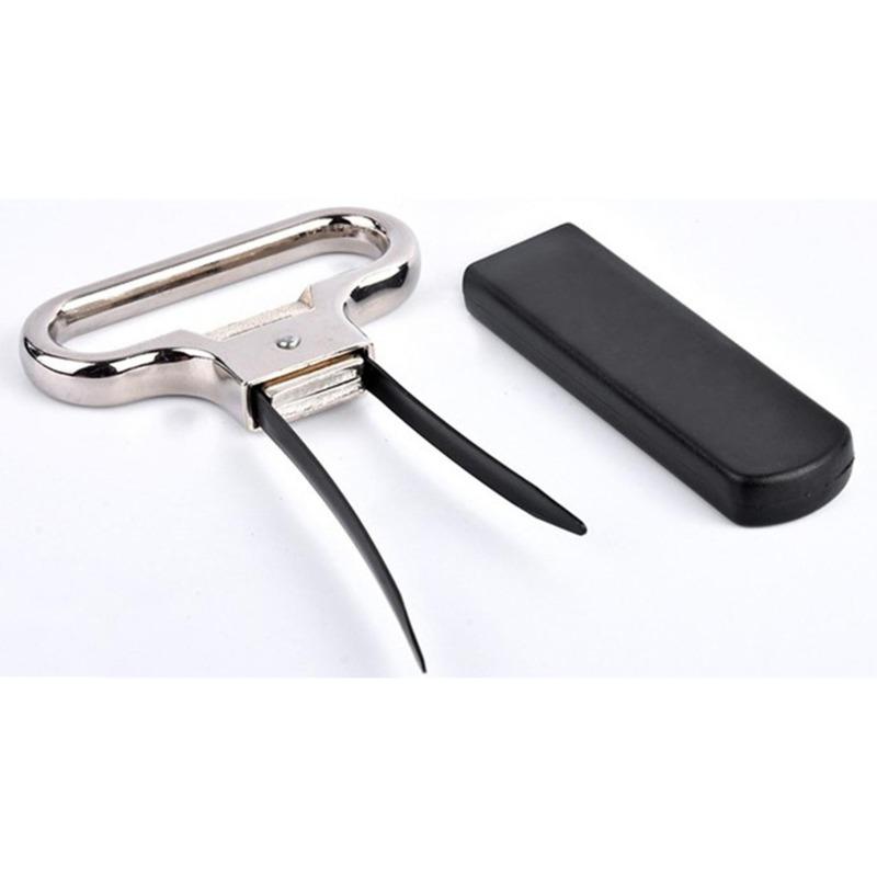 Kitchen Bar Tool Spring Steel Two-prong Cork Puller Wine Opener Red Wine Champagne Corkscrew