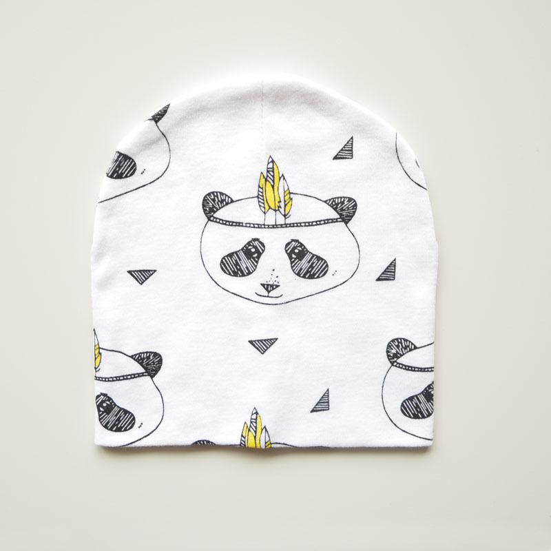 Newborn Baby Cotton Printed Beanie Hat for Infants & Young Children-Warm Unisex