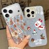 Mini Christmas Trees Printing Case For iPhone Air 17 16e 16 15 14 Pro Max 13 17 Pro Max ShockProof TPU Hybrid Hard Phone Cover