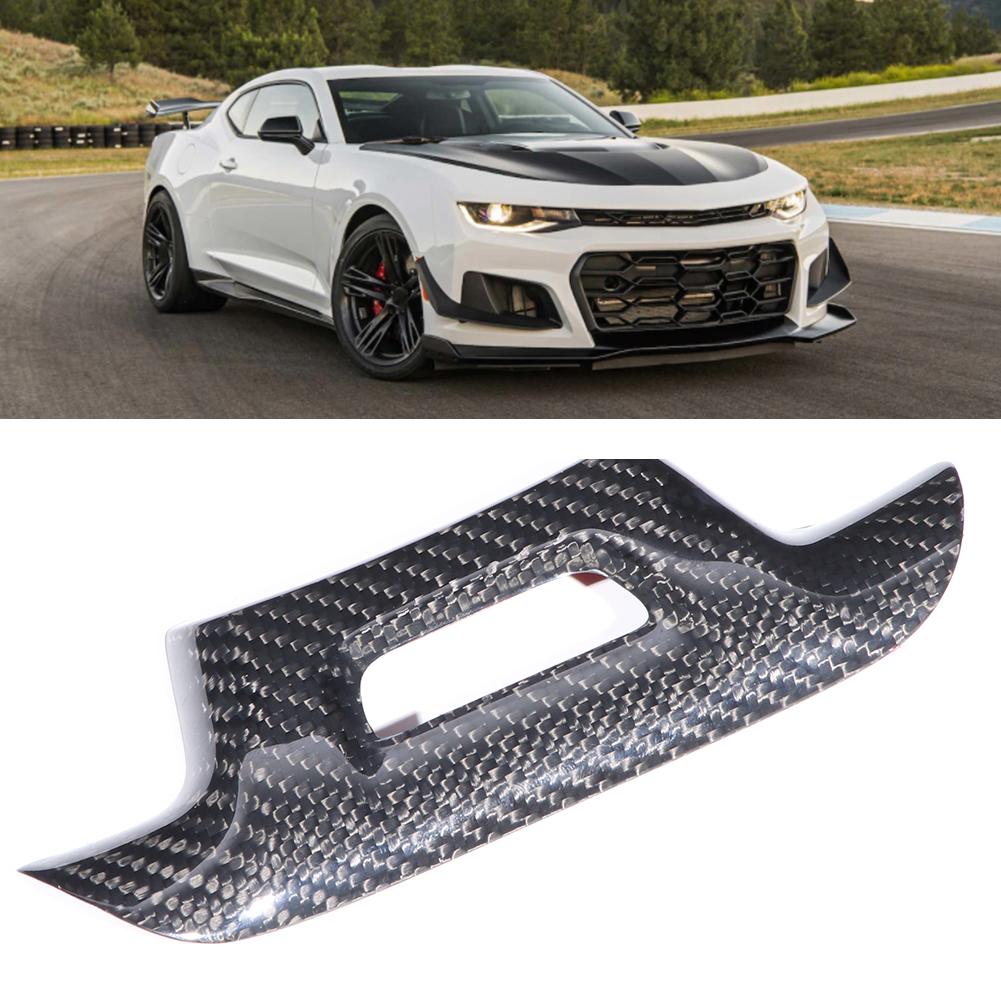 Carbon Fiber Steering Wheel Cover Fit for Chevrolet Camaro ZL1 2017 2019with Hole