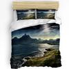 Mountain Snow Wolf Tree Duvet Cover Bed Bedding Set For Double Home Textile Quilt Cover Pillowcases Bedroom Bedding Set No Sheet