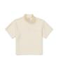 SNOWPEAK APPAREL Silky Women'S Half-Zip Short Sleeve T-Shirt (S25Mwfzt05) Pastel Yellow
