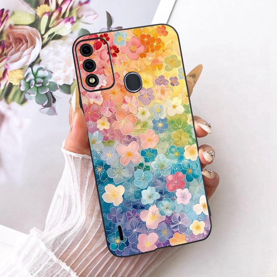 Cute Printing Phone Case For ITEL A48 Soft Black Silicone TPU Cases For Itel A48 Covers Bumpers