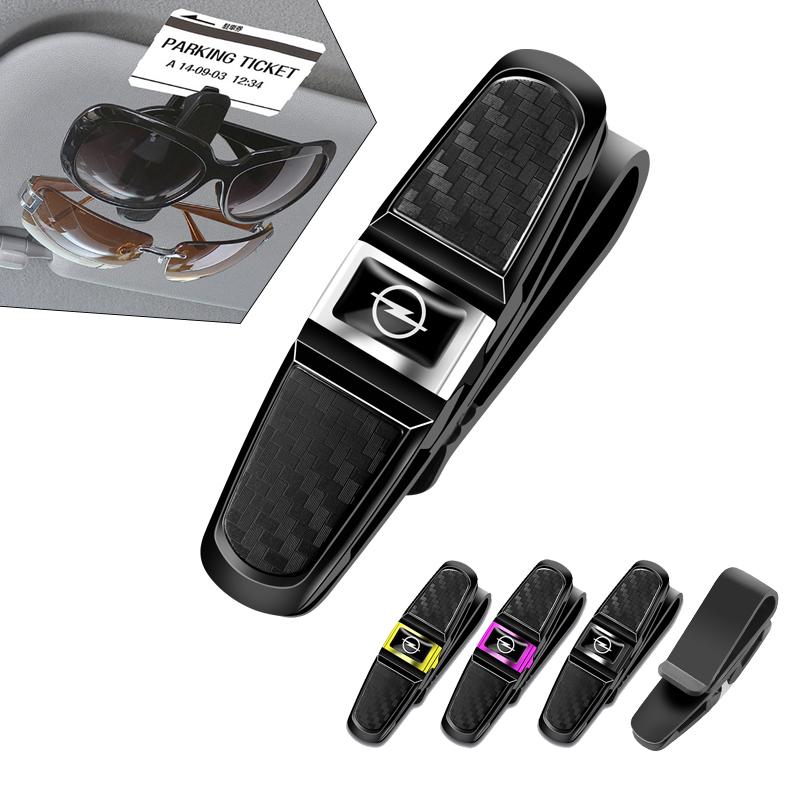 Car Mounted Glasses Frame sun visor Degree Rotation Multifunctional Opel Car Glasses Clip Double Headed Clip Board