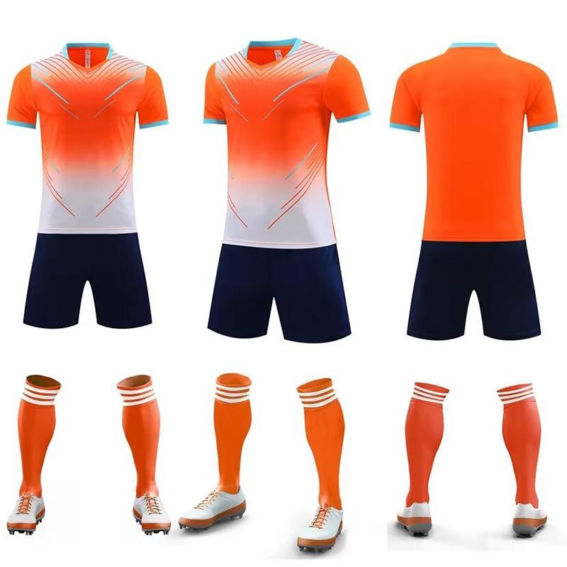

New Football Jersey Set Men S Adult Children S Game Sports Jersey Students Short-Sleeved Jersey Badminton Jersey Women S Summer 5XL