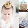 Adjustable Royal Design Hair Ornament For Infants Girls Fashionable Infant Crowns for Celebrations Polyester Accessory