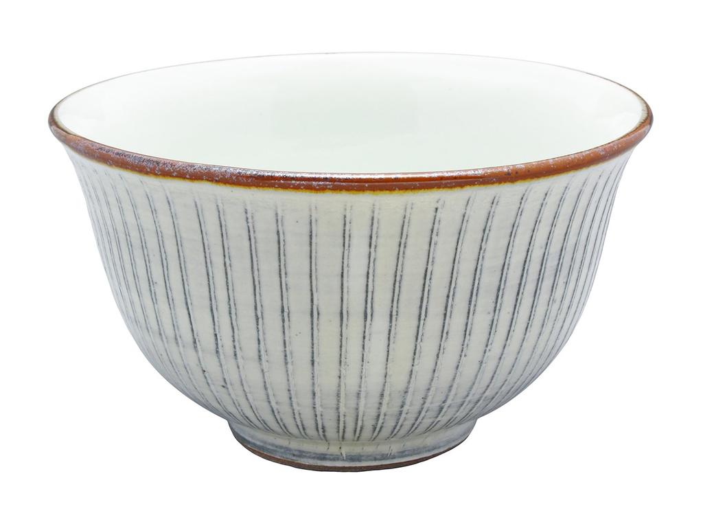 Kyoto Ware, Kiyomizu Ware, Seki Pottery, Small Bowl, White Grass Pattern, 188832