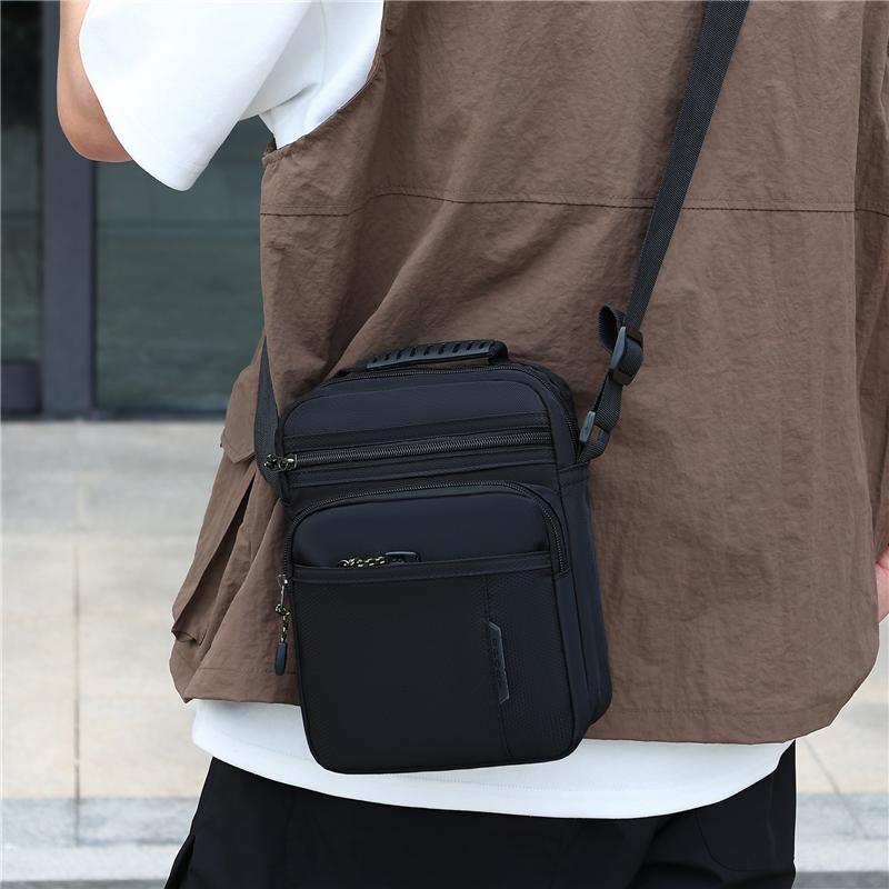 Borsa a Spalla da Viaggio da Uomo Moda Casual Patchwork Borsa a Mano Tessuto Oxford di Alta Qualità Impermeabile Multiuso Borsa a Tracolla