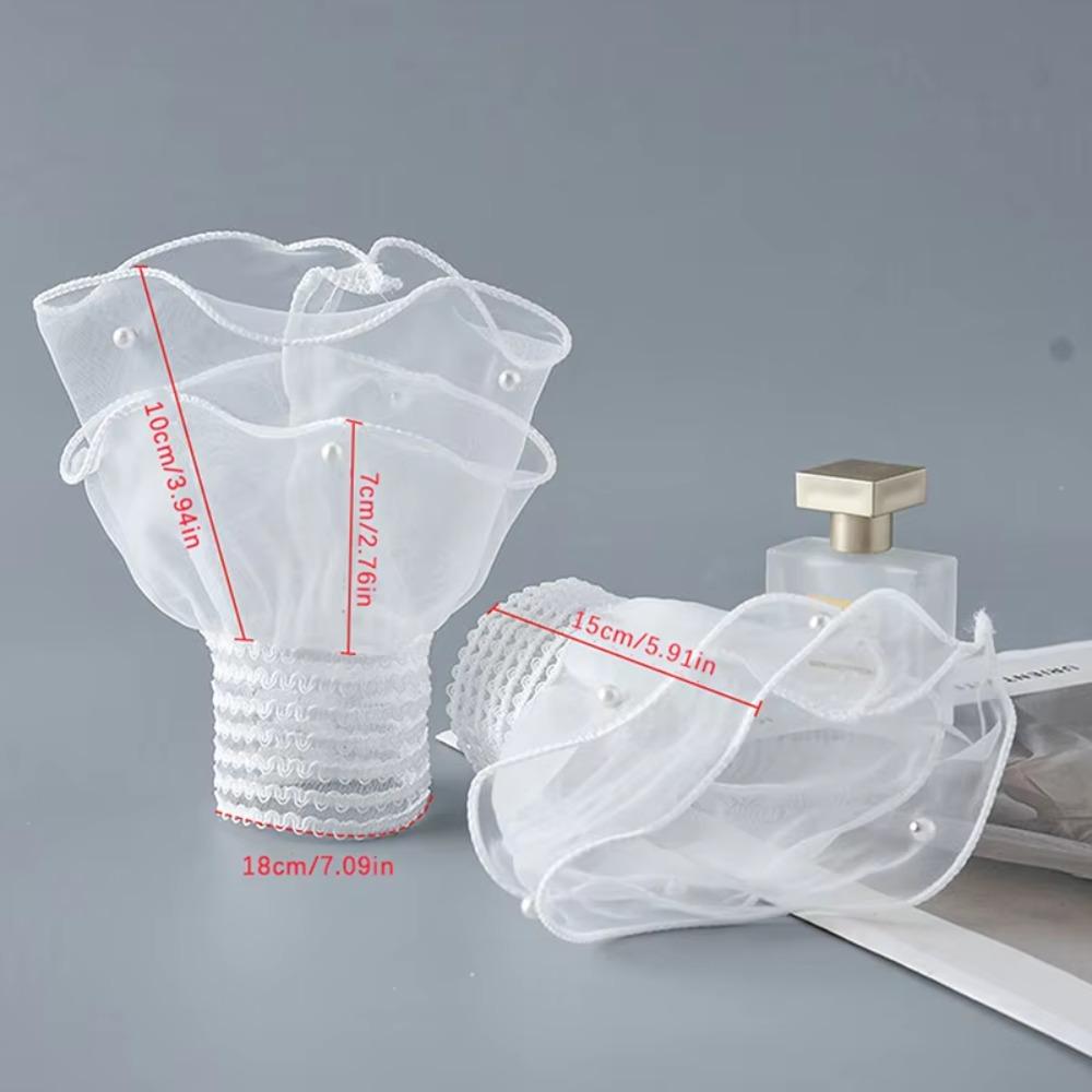 1Pair Double Layer Fake Pleated Cuff Fashion Nail Display Sleeve New Nail Art Photo Glove