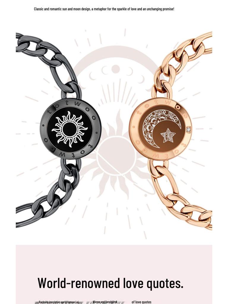Totwoo Smart Couple Bracelet: Long-Distance Love Gift for Valentine's Day.
