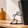 3D Printed Figurine Bookends, Decorative Bookends for Book Lovers, Funny Book Ends, Creative Book Holders for Home Library Office Shelves Desk