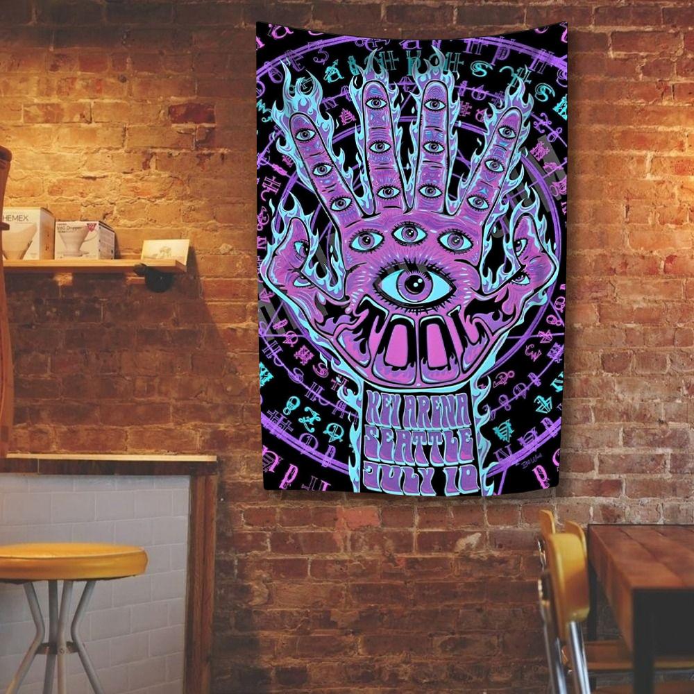 TOOLS Heavy Rock Band Tapestry Polyester Digital Printing Banner Wall Hanging Background For Bedroom Dorm Wall Art Out Door Flag