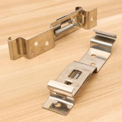 2PCS/Set Universal Auto Parts Car License Plate Spring Stainless Steel Bracket Car License Plate Frame Clip Bracket Accessories