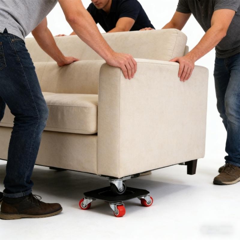 Multipurpose Furniture Mover 360 Degree Rotating Wheels Heavy Item Moving Tool Heavy Duty Dollys with Auxiliary Lifter