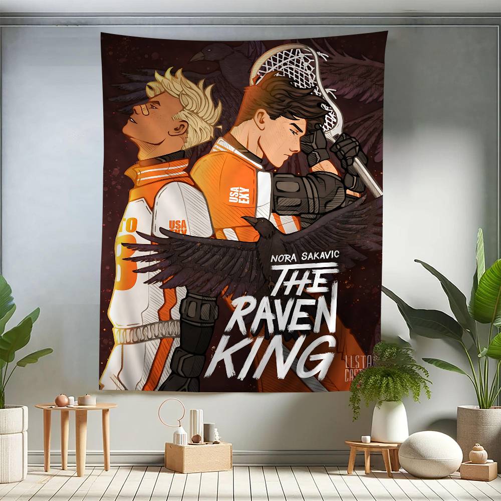 

The Foxhole Court Neil Josten Wall Tapestry Moody Dark Fantasy Art Edgy Room Decor for All for the Game Book Series Fans 74x94cm(29x37in)