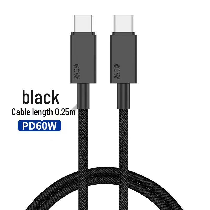 Dual-Head 60W Type-C PD Fast Charging Cable for Apple iPhone 15