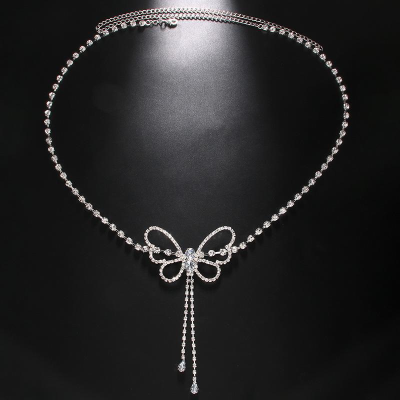 Bohemian Style Turquoise Decorated Women'S Waist Chain Body Chain Jewelry  Accessory