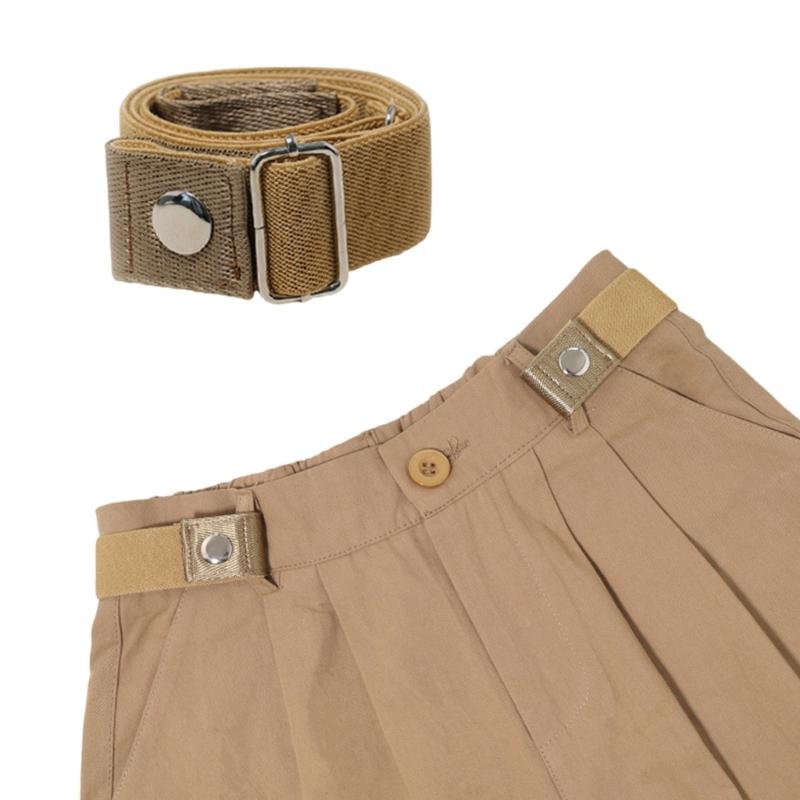 Practical Belt Snap Fastener Elastic Belt Slim Shaping Girdle Belt Adjustable Waist Belt Jeans Waiststrap for All Age