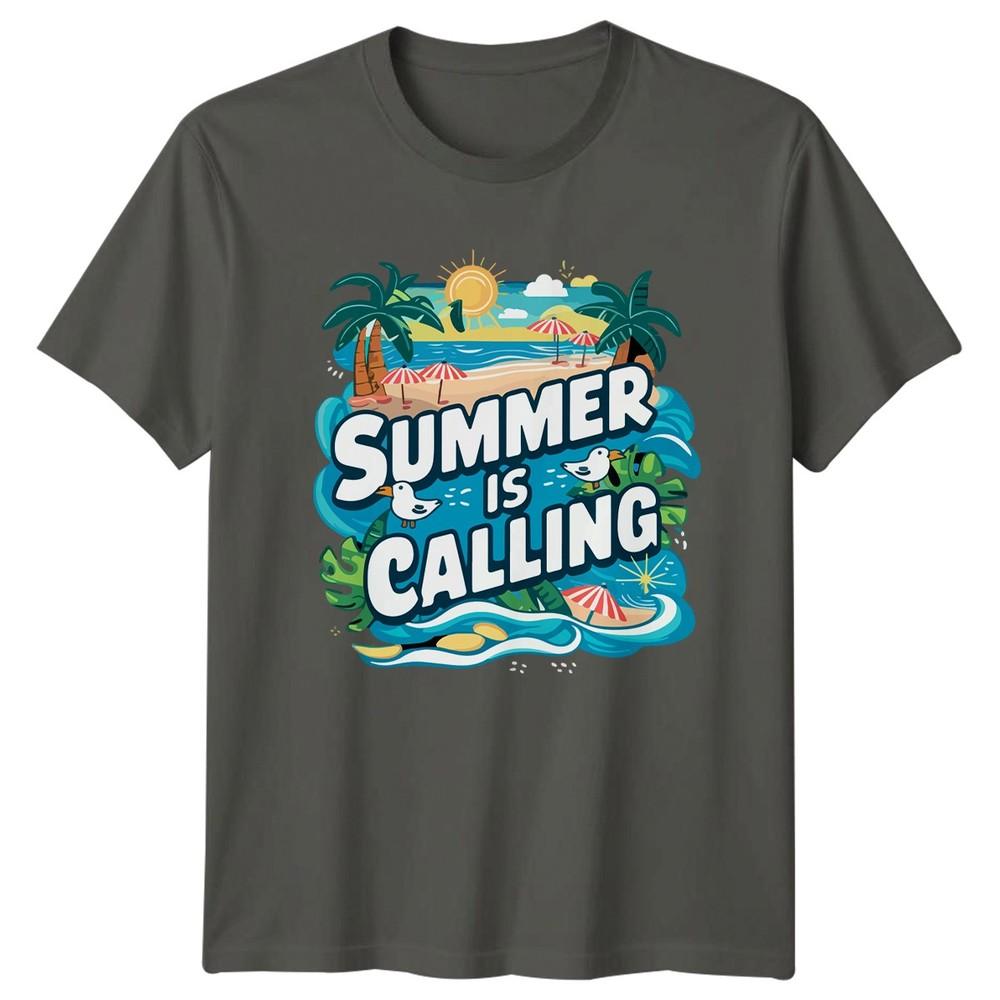 Summer Is Calling TShirt Tropical Vacation Beach Holiday Gift For Him And Her S