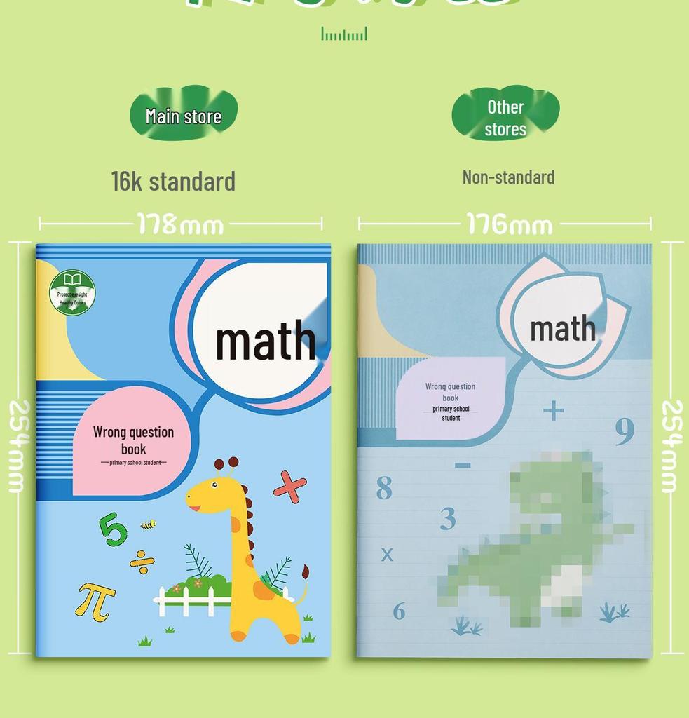 Elementary Math & English Error Correction Notebook, Grades 1-3