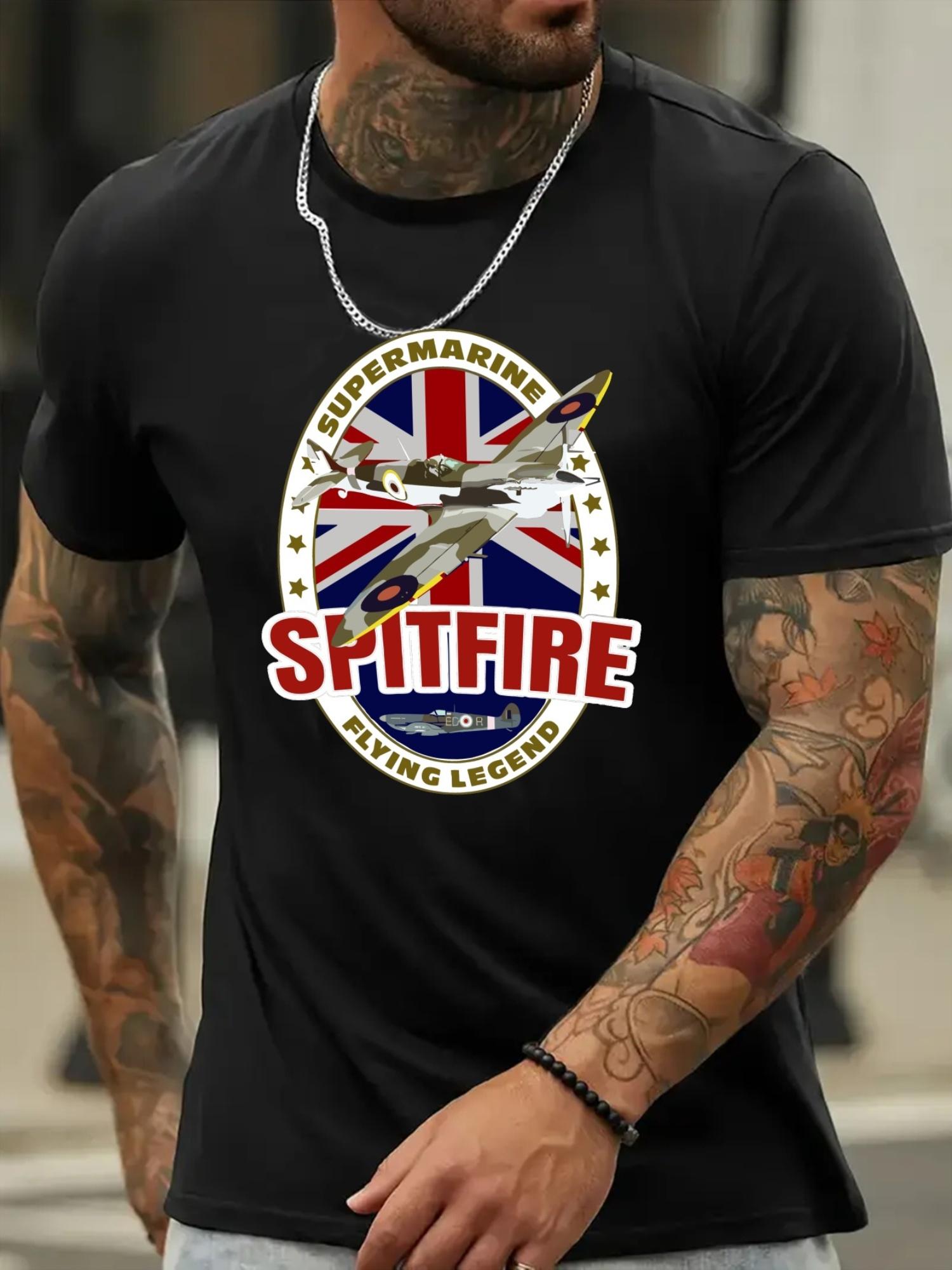 SHITFIRE  Graphic T-shirt - Royal Air Force Fighter Jet Print XXXXL