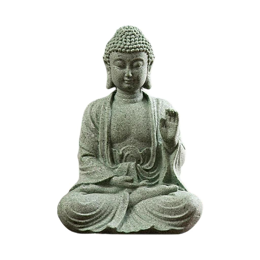 Buddha Statue Figur, Dekorationsornament Yoga Figuren zum Meditieren Indoor Yoga