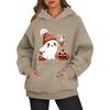 Women's Fashionable Daily Versatile Casual Hooded Sweatshirt, Daily Long Sleeved Patch Top Sweatshirt