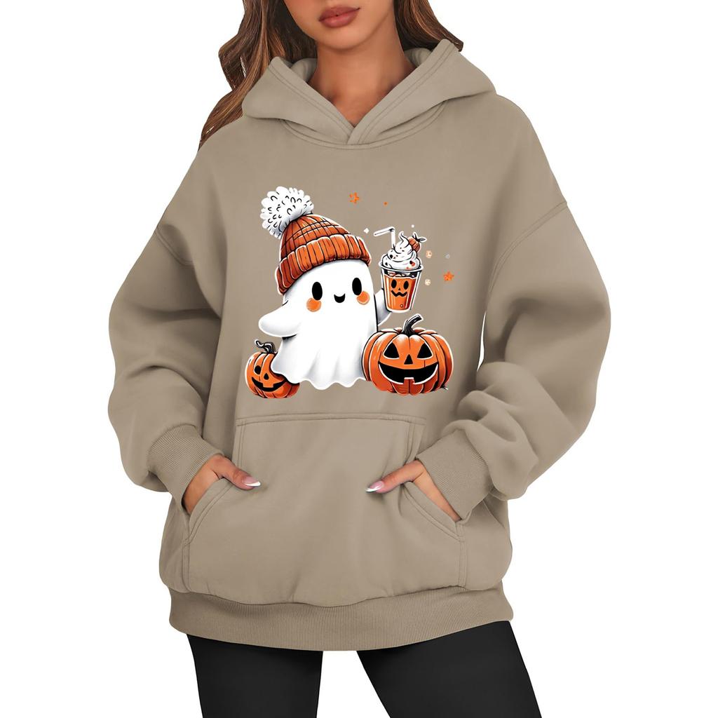 Women's Fashionable Daily Versatile Casual Hooded Sweatshirt, Daily Long Sleeved Patch Top Sweatshirt