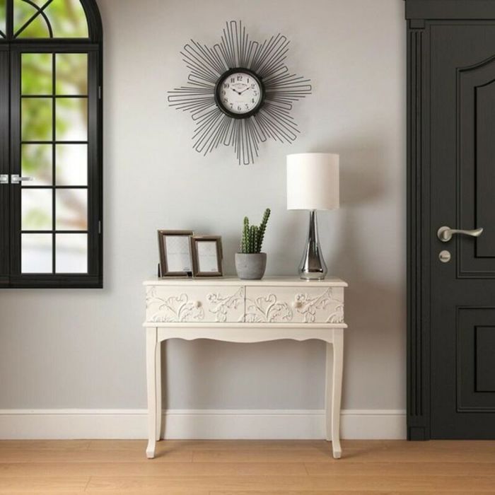 Horloge - Bigbuy home - S3404622 - Bois MDF/Metal - Rond - 68 x 6,5 x 68 cm