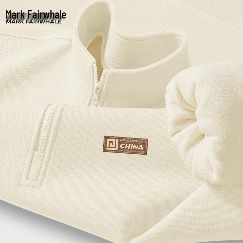 Mark Fairwhale Men's Fleece Half-Zip Stand-Collar Sweatshirt