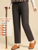 Velvet Straight-Leg Pants for Women - Winter and Spring Fashion for Elderly & Middle-Aged