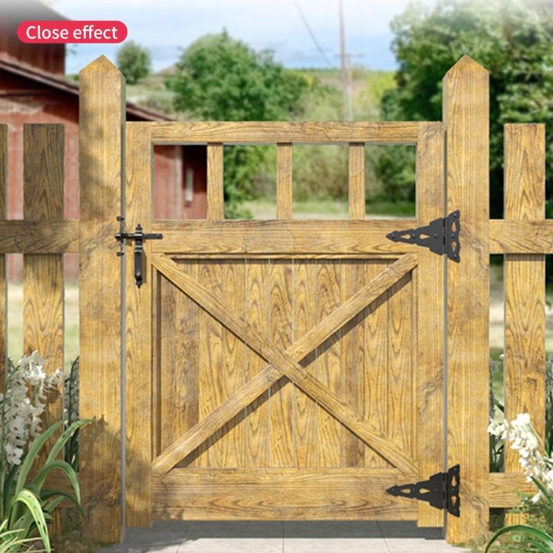 Auto Locking Gate Latches Heavy Duty Latches Iron Security Lock Quick Pin Door Bolt Automatic Latches Door Hardwares