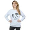 Disney Womens/Ladies Mickey Mouse Text Face Sweatshirt