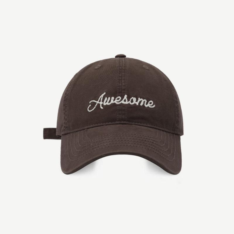 Men's and women's face small baseball caps spring and summer fashion versatile trendy brand letter embroidered wide-brimmed peaked caps