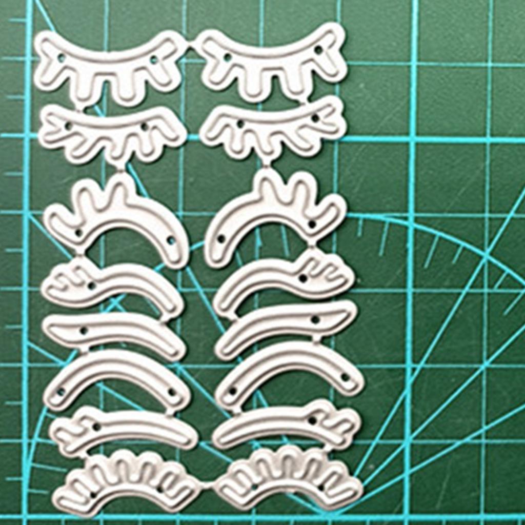 Metal Cutting Die Carbon Steel Eyebrow Eyelashes Die Cuts Stencil Template Mold for DIY Scrapbooking Photo Albums