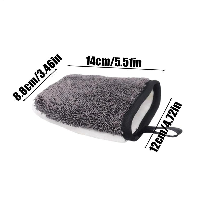 Car Detailing Gloves Auto Interior Paint Wash Mitt Polyester Detailing Tool For Leather Seat Door Instrument Panel Wheel