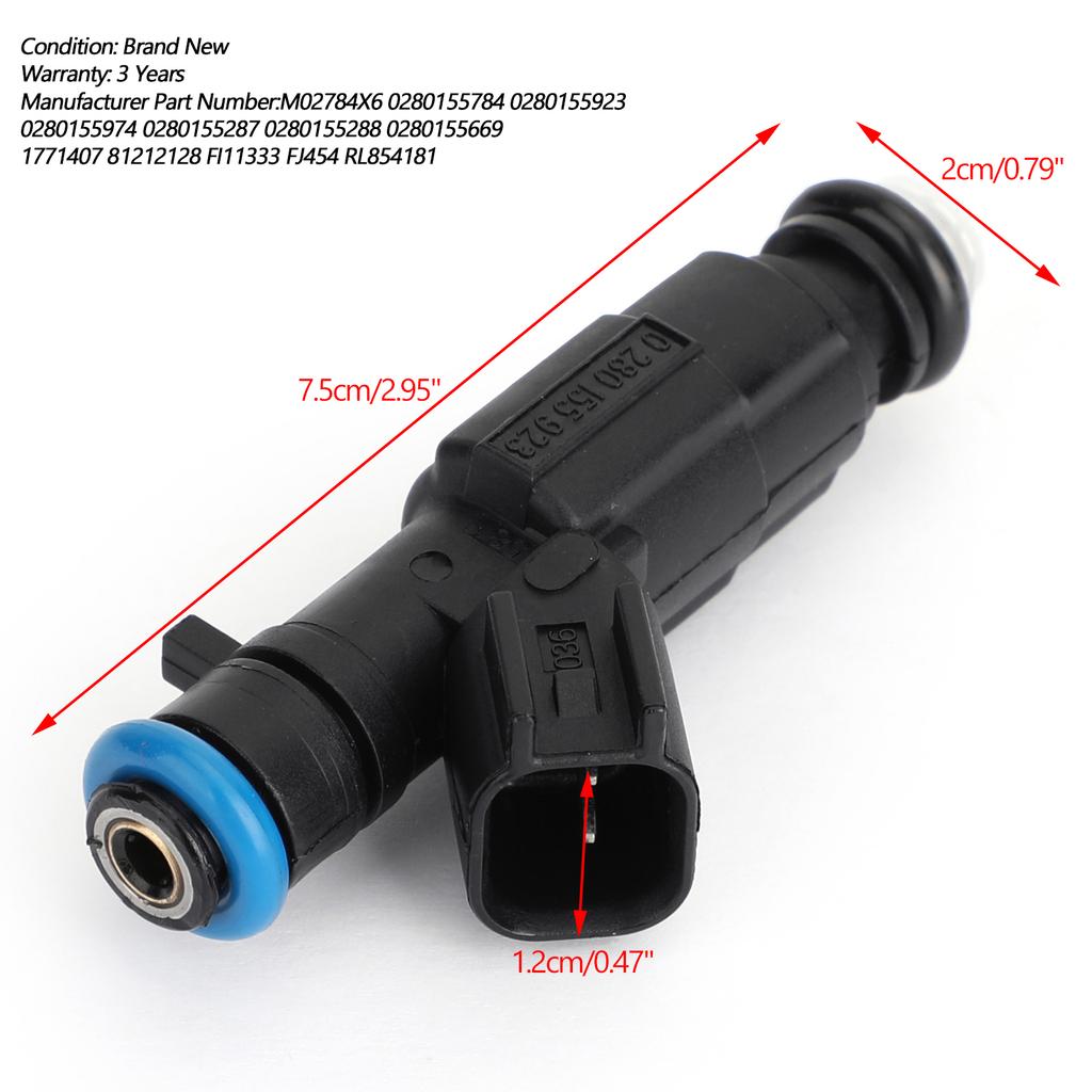 1KS 4-otvorové vylepšené palivové vstřikovače pro Cherokee Grand Cherokee 0280155784