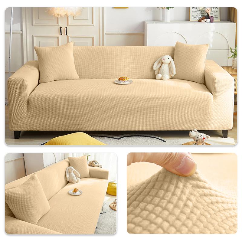 Elastic Adjustable Sofa Cover Non-slip Jacquard Armchair Sofa Pad L Shape Sofa Covers For Living Room 1/2/3/4/5 Seat Home Decor
