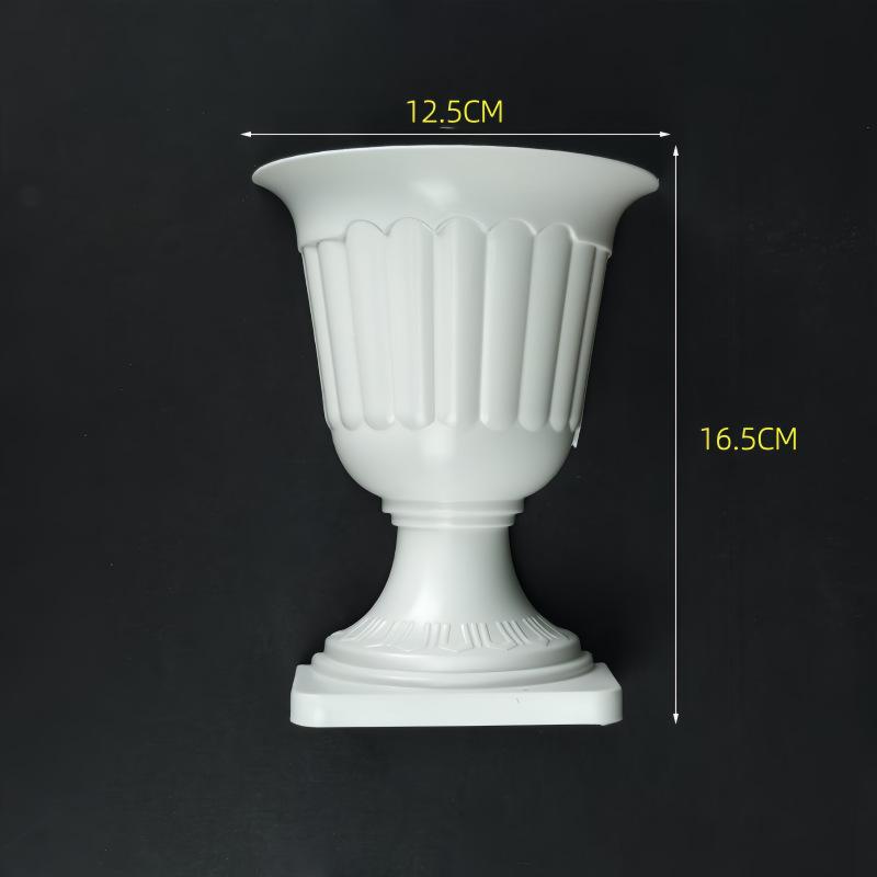 Chic French Oil Painting Style Half Wall Vase for Stylish White Flower DIY Home Decoration Projects