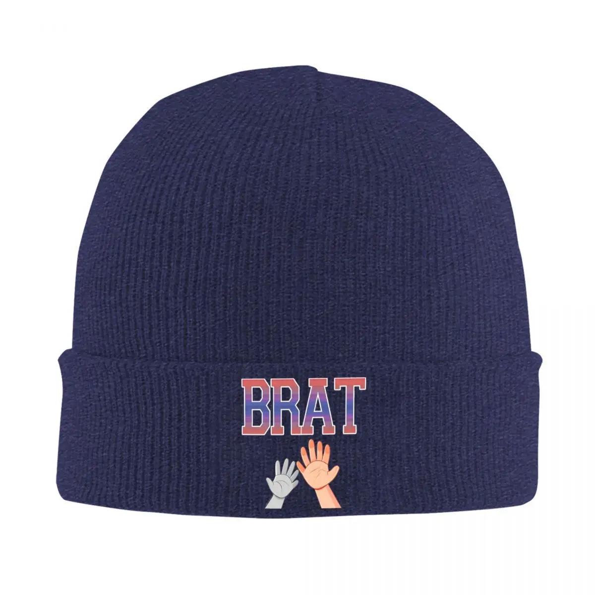 

New Brat Rave Knitted Hat Womens Unisexs Skullies Beanies Autumn Winter Hats Charli XCX Album Crochet Cap