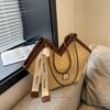 Premium Sense Large Capacity Straw Woven Bag Women's New Fashion Texture Shoulder Bag Vegetable Basket Commuter Tote Bag