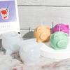 Piggy Candle Holder Mold Piggy Candle Holder Silicone Mold Creative DIY Candle Gypsum Cement Mold