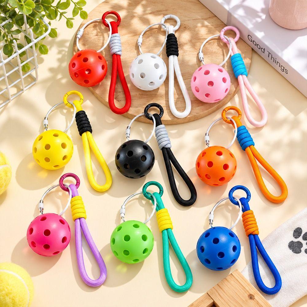 Detachable Pickleball Pendant Mini Fitness Series Pendant Pickleball Keychain  Bag Accessories