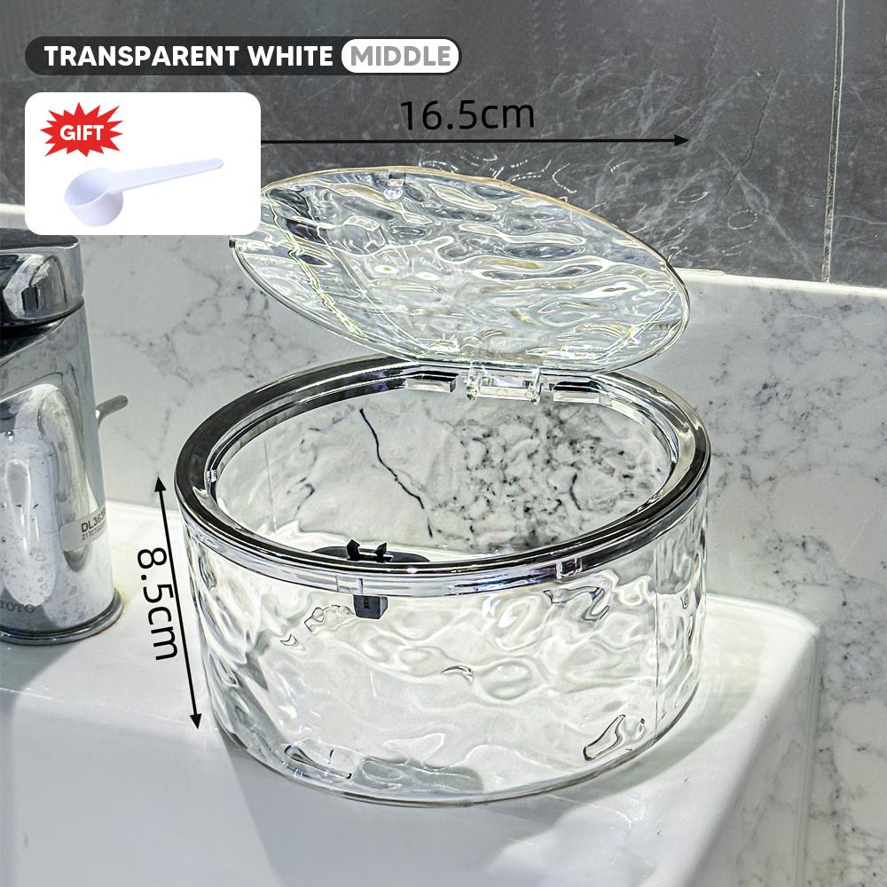 Wäschepulverbehälter mit Deckel Wäschekapsel-Organizer Waschkapselhalter Wäscheraum Desktop Aufbewahrungsbox